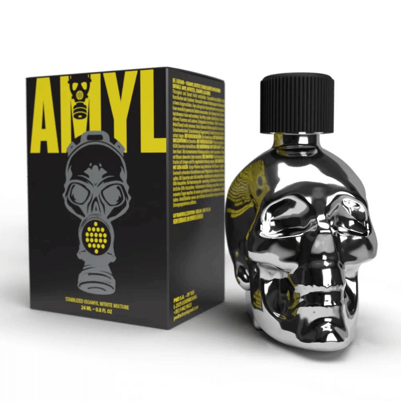 Popper Silver Skull Amyl 24ml Popper Silver Skull Amyl 24ml